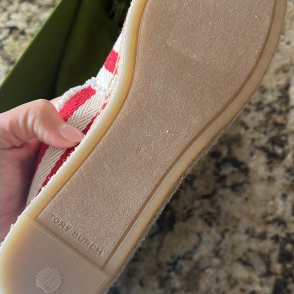 New! Tory Burch Frayed Espadrilles - Picture 6 of 6